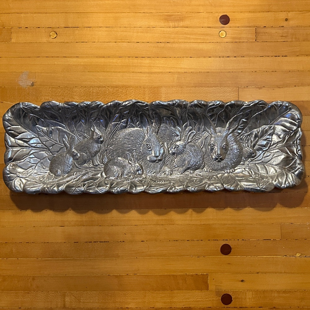 Arthur Court Silver Embossed Tray